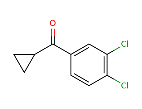 Molecular Structure of 136906-33-7 (CYCLOPROPYL 3,4-DICHLOROPHENYL KETONE)