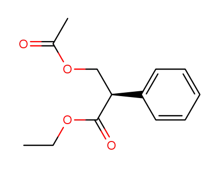 (R)-3-acetoxy-2-phenylpropionic acid ethyl ester