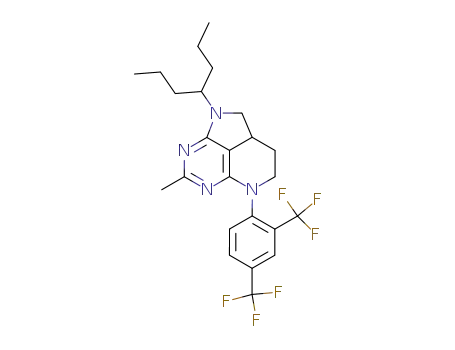 5-(2,4-bis-trifluoromethyl-phenyl)-7-methyl-1-(1-propyl-butyl)-1,2,2a,3,4,5-hexahydro-1,5,6,8-tetraaza-acenaphthylene