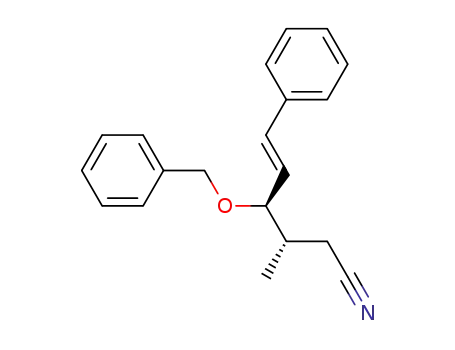 (3S,4R,E)-4-(benzyloxy)-3-methyl-6-phenylhex-5-enenitrile