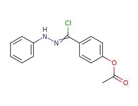 Molecular Structure of 50656-02-5 (4-Acetoxybenzoylchloridphenylhydrazon)