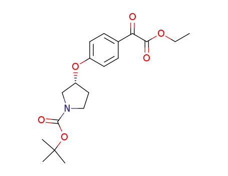 tert-butyl (3R)-3-[4-(2-ethoxy-2-oxoacetyl)phenoxy]-1-pyrrolidinecarboxylate