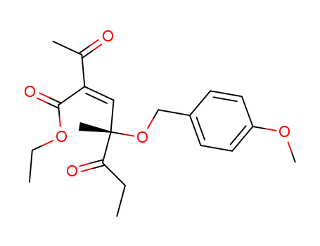 (Z)-(S)-2-Acetyl-4-(4-methoxy-benzyloxy)-4-methyl-5-oxo-hept-2-enoic acid ethyl ester