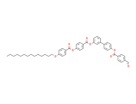 3-[4-(4-n-tetradecyloxybenzoyloxy)benzoyloxy]-4'-(4''''-formylbenzoyloxy)biphenyl