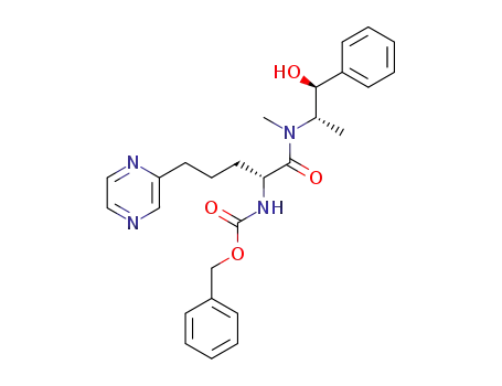 {(R)-1-[((1S,2S)-2-Hydroxy-1-methyl-2-phenyl-ethyl)-methyl-carbamoyl]-4-pyrazin-2-yl-butyl}-carbamic acid benzyl ester