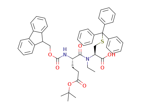 N-(9-fluorenylmethoxycarbonyl)-O<sup>(5)</sup>-tert-butyl-L-glutamyl-N-ethyl-S-triphenylmethyl-L-cysteine