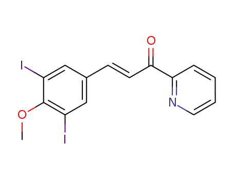 2-Propen-1-one, 3-(3,5-diiodo-4-methoxyphenyl)-1-(2-pyridinyl)-, (2E)-