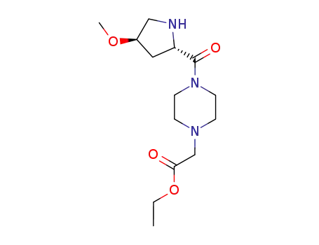 ethyl [4-[4-methoxy-(2S)-pyrrolidinylcarbonyl]-1-piperazinyl]acetate