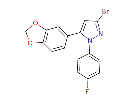 5-(benzo[d][1,3]dioxol-5-yl)-3-bromo-1-(4-fluorophenyl)-1H-pyrazole