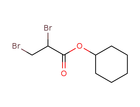 2,3-dibromo-propionic acid cyclohexyl ester