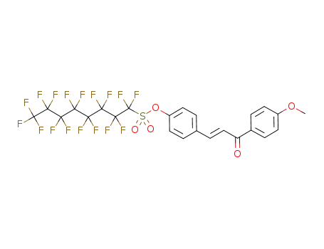 1,1,2,2,3,3,4,4,5,5,6,6,7,7,8,8,8-Heptadecafluoro-octane-1-sulfonic acid 4-[(E)-3-(4-methoxy-phenyl)-3-oxo-propenyl]-phenyl ester