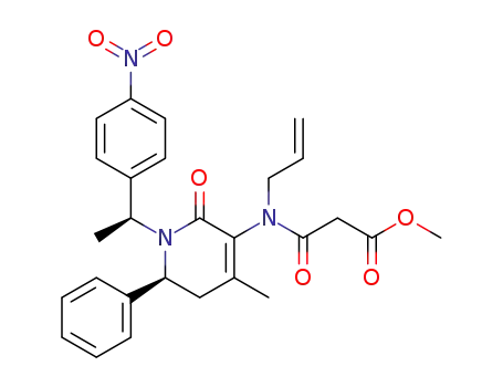 <i>N</i>-allyl-<i>N</i>-{4-methyl-1-[1-(4-nitro-phenyl)-ethyl]-2-oxo-6-phenyl-1,2,5,6-tetrahydro-pyridin-3-yl}-malonamic acid methyl ester