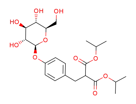 2-[4-((2S,3R,4S,5S,6R)-3,4,5-Trihydroxy-6-hydroxymethyl-tetrahydro-pyran-2-yloxy)-benzyl]-malonic acid diisopropyl ester