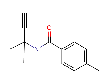 Molecular Structure of 39108-91-3 (4-methyl-N-(2-methylbut-3-yn-2-yl)benzamide)
