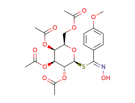 2,3,4,6-tetra-O-acetyl-1-S-(Z)-4-methoxybenzohydroximoyl-1-thio-β-D-galactopyranose