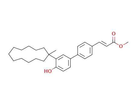 methyl E-3-[3'-(1-methylcyclododecyl)-4'-hydroxybiphenyl-4-yl]acrylate