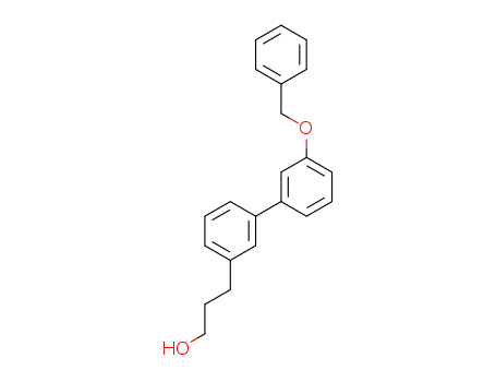 Molecular Structure of 1126625-67-9 (3-(3'-benzyloxybiphenyl-3-yl)propanol)