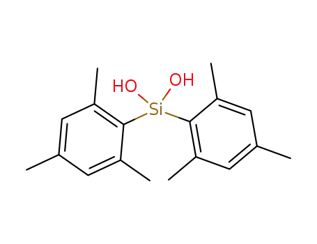 Molecular Structure of 95599-69-2 (Silanediol, bis(2,4,6-trimethylphenyl)-)
