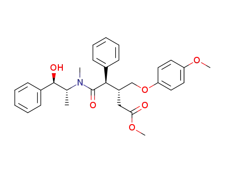 4-[(2-hydroxy-1-methyl-2-phenylethyl)-methylcarbamoyl]-3-(4-methoxyphenoxymethyl)-4-phenylbutyric acid methyl ester