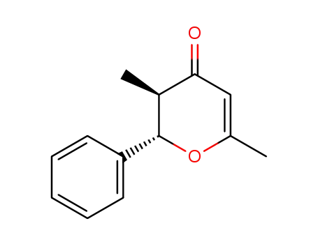 Molecular Structure of 88083-89-0 (3,6-dimethyl-2-phenyl-2,3-dihydro-pyran-4-one)