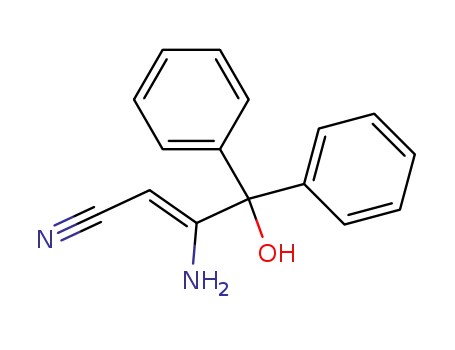 (Z)-3-amino-4-hydroxy-4,4-diphenyl-2-butenenitrile