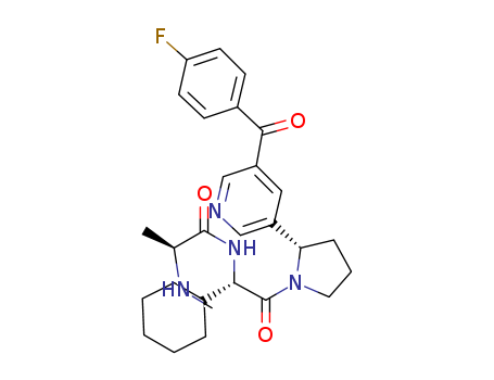 (S)-N-((S)-1-cyclohexyl-2-{(S)-2-[5-(4-fluoro-benzoyl)-pyridin-3-yl]-pyrrolidin-1-yl}-2-oxo-ethyl)-2-methylamino-propionamide