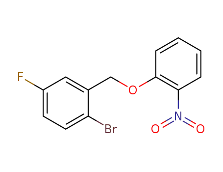 Molecular Structure of 497227-81-3 (Benzene, 1-bromo-4-fluoro-2-[(2-nitrophenoxy)methyl]-)