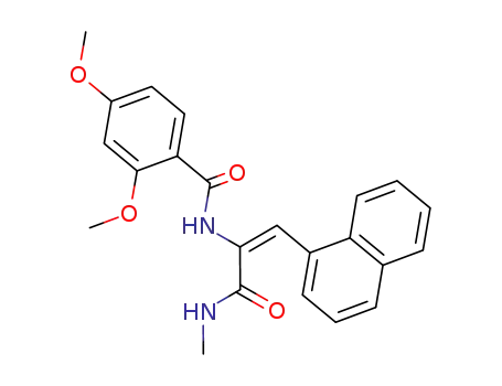 (E)-2-(2,4-dimethoxybenzoylamino)-N-methyl-3-(1-naphthyl)-2-propenamide