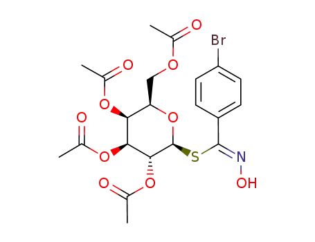 2,3,4,6-tetra-O-acetyl-1-S-(Z)-4-bromobenzohydroximoyl-1-thio-β-D-galactopyranose