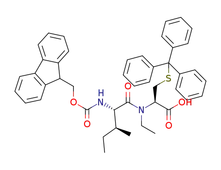 N-(9-fluorenylmethoxycarbonyl)-L-isoleucyl-N-ethyl-S-triphenyl-methyl-L-cysteine