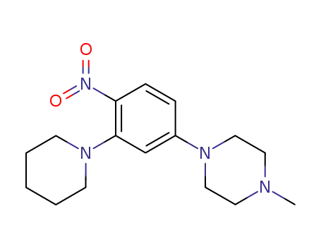 1-methyl-4-(4-nitro-3-(piperidin-1-yl)phenyl)piperazine