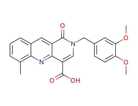 Benzo[b][1,6]naphthyridine-4-carboxylic acid,
2-[(3,4-dimethoxyphenyl)methyl]-1,2-dihydro-6-methyl-1-oxo-