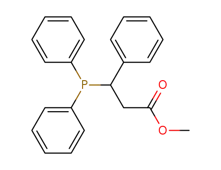 Molecular Structure of 823219-42-7 (Benzenepropanoic acid, b-(diphenylphosphino)-, methyl ester)