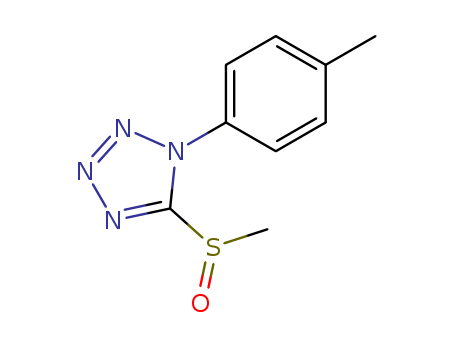 1H-Tetrazole,1-(4-methylphenyl)-5-(methylsulfinyl)-(9CI)