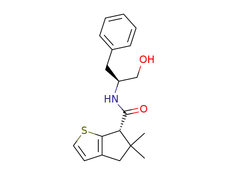 (6S)-(-)-N-[(1S)-1-benzyl-2-hydroxyethyl]-5,5-dimethyl-5,6-dihydro-4H-cyclopenta[b]thiophene-6-carboxamide