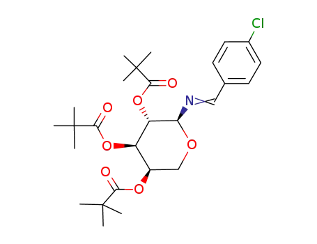 N-(4-Chlorobenzylidene)-2,3,4-tri-O-pivaloyl-α-D-arabinopyranosylamine