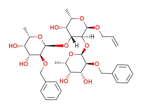 allyl 2,3-di-O-(2-O-benzyl-α-L-fucopyranosyl)-α-L-fucopyranoside