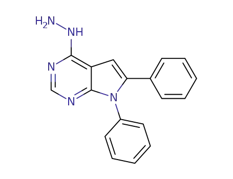 6,7-diphenyl-4-hydrazino-7H-pyrrolo[2,3-d]pyrimidine