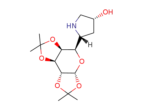(2R,4R)-4-hydroxy-2-(1,2:3,4-di-O-isopropylidene-α-D-galacto-pentopyranos-5-yl)pyrrolidine