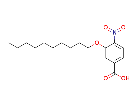 Molecular Structure of 630765-12-7 (Benzoic acid, 3-(decyloxy)-4-nitro-)