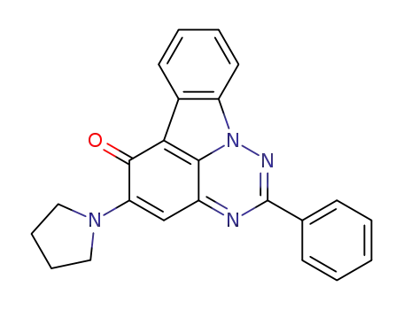 2-phenyl-5-(pyrrolidin-1-yl)-6H-[1,2,4]triazino[5,6,1-jk]carbazol-6-one