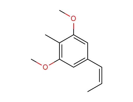 Molecular Structure of 1345024-11-4 (1,3-dimethoxy-2-methyl-5-[(Z)-prop-1-enyl]benzene)