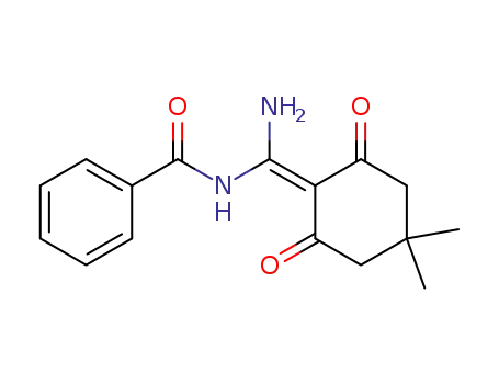 benzamide, N-[amino(4,4-dimethyl-2,6-dioxocyclohexylidene)