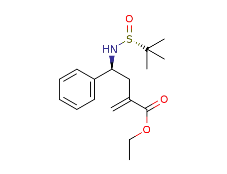 (4S,R(S))-ethyl N-(tert-butylsulfinyl)-4-amino-2-methylene-4-phenylbutanoate