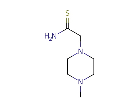 Molecular Structure of 164926-91-4 (1-Piperazineethanethioamide,4-methyl-)