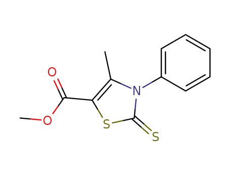 5-Thiazolecarboxylic acid, 2,3-dihydro-4-methyl-3-phenyl-2-thioxo-,
methyl ester