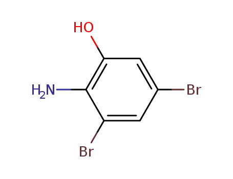 Molecular Structure of 116632-17-8 (2-AMino-3,5-dibroMo-phenol)
