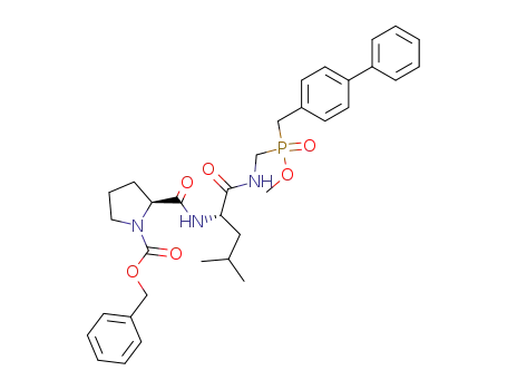 1-[(benzyloxy)carbonyl]prolyl-N<sup>1</sup>-({[(1,1'-biphenyl-4-yl)methyl](methoxy)phosphoryl}methyl)leucinamide