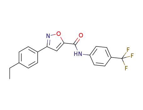 3-(4-ethylphenyl)isoxazole-5-carboxylic acid (4-trifluoromethyl)phenylamide
