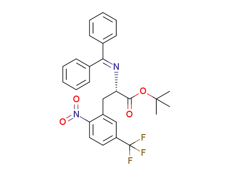 tert-butyl N-(diphenylmethylidene)-2-nitro-5-(trifluoromethyl)-L-phenylalaninate